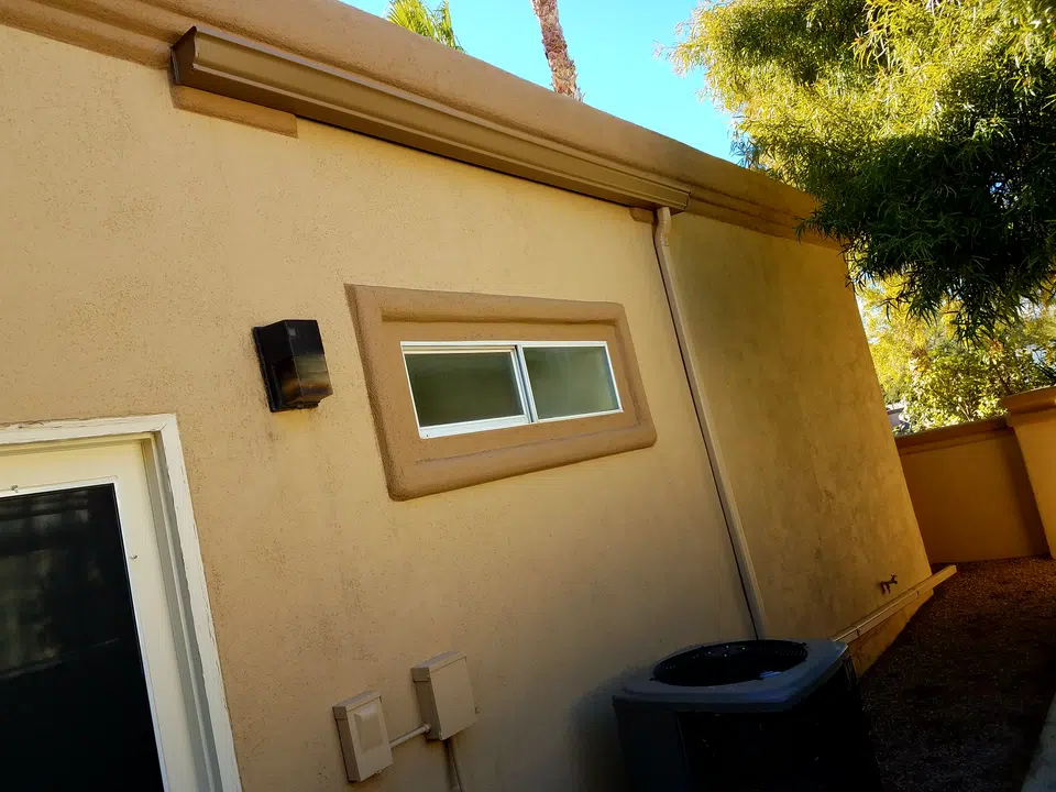 Continuous seamless gutter run after installation