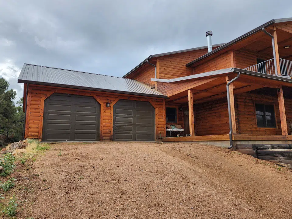 New gutters and downspout on a completed project