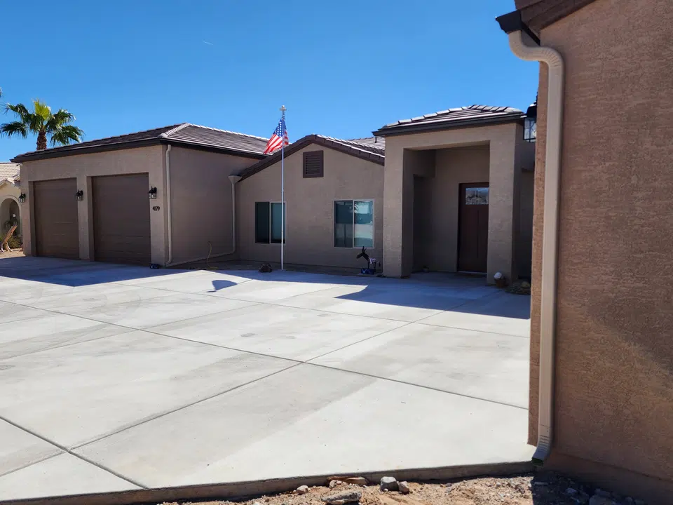 Completed gutter system with downspout routing