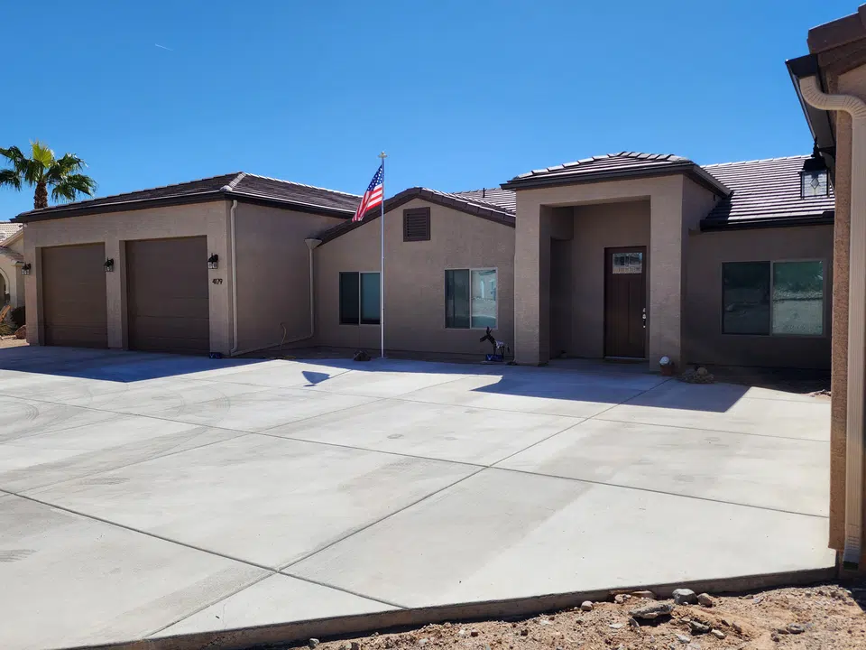New gutters and downspout on a completed project