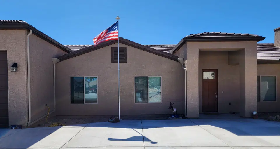 Gutter installation workmanship by Southwest Seamless Rain Gutters