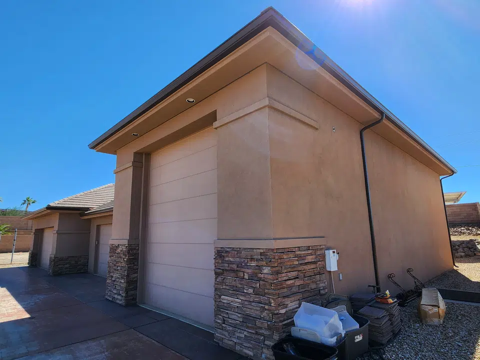 Gutter installation workmanship by Southwest Seamless Rain Gutters