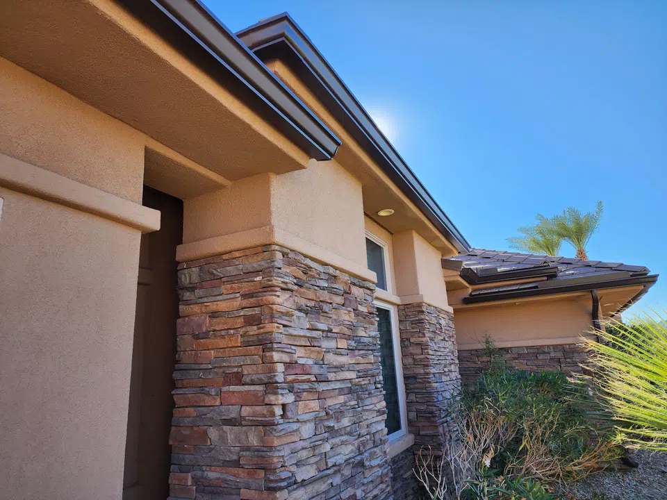 Seamless rain gutter installation by Southwest Seamless Rain Gutters
