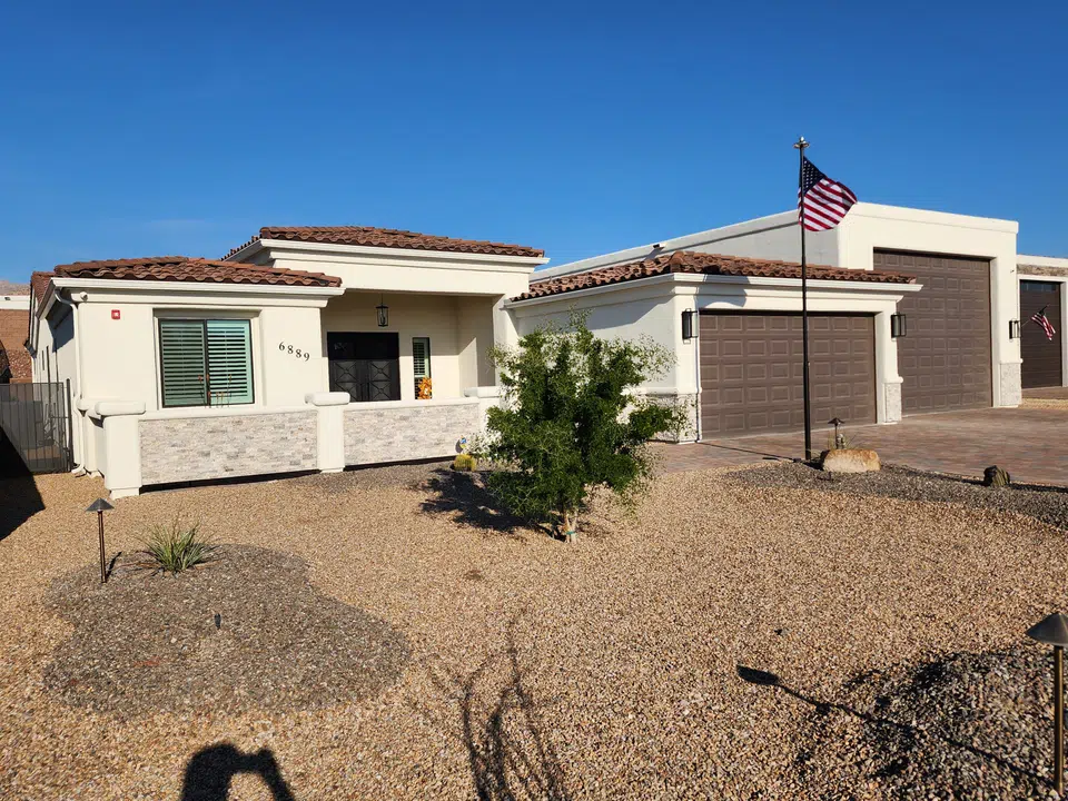 Finished gutter and drainage work on a recent project