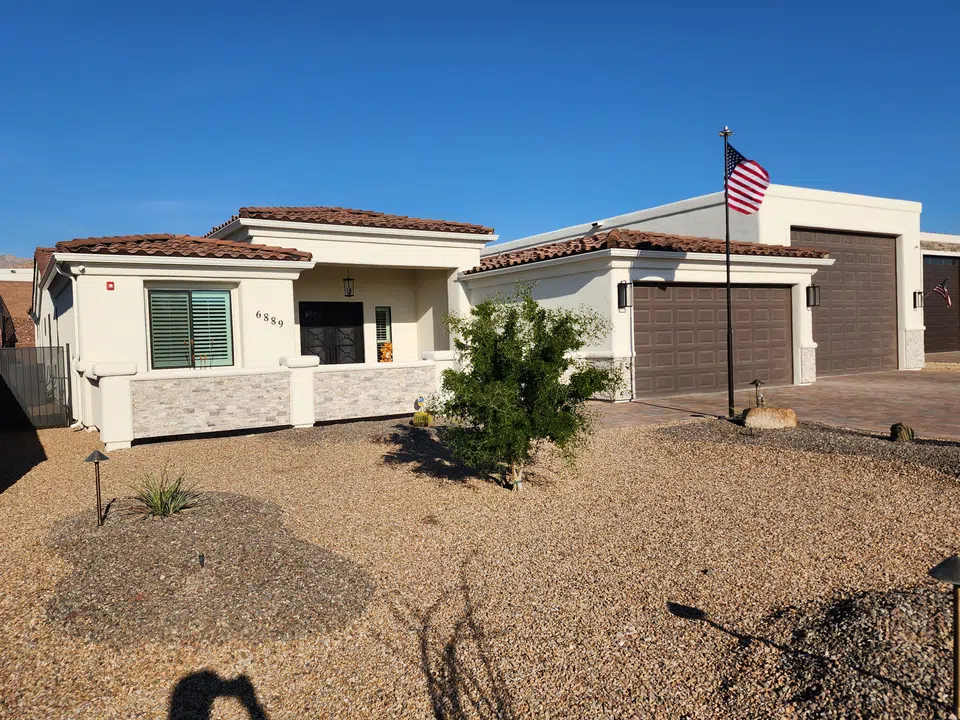 Completed gutter system with downspout routing