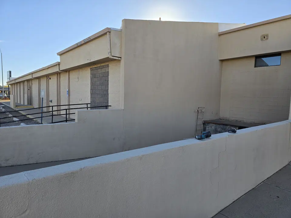 Completed seamless gutter and downspout project