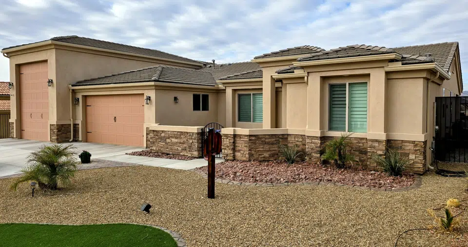 New gutters and downspout on a completed project