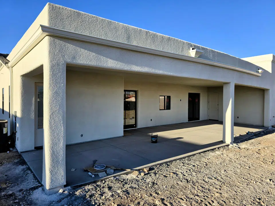 Completed gutter system with downspout routing