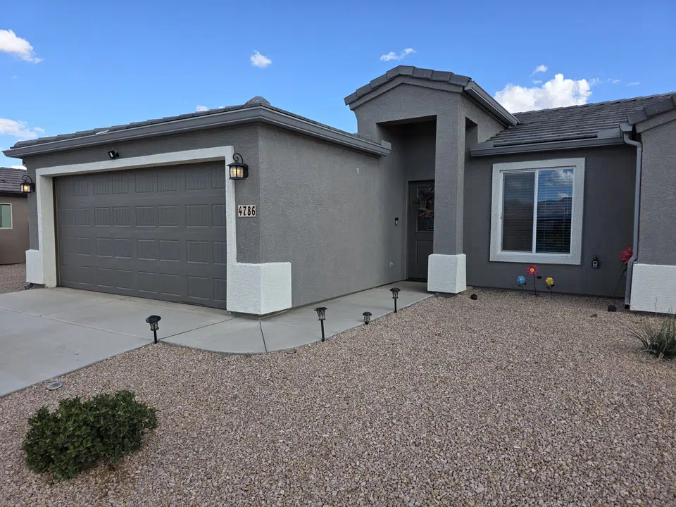Completed seamless gutter and downspout project