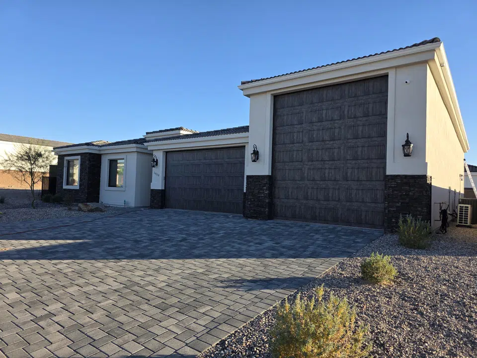 Completed gutter system with downspout routing