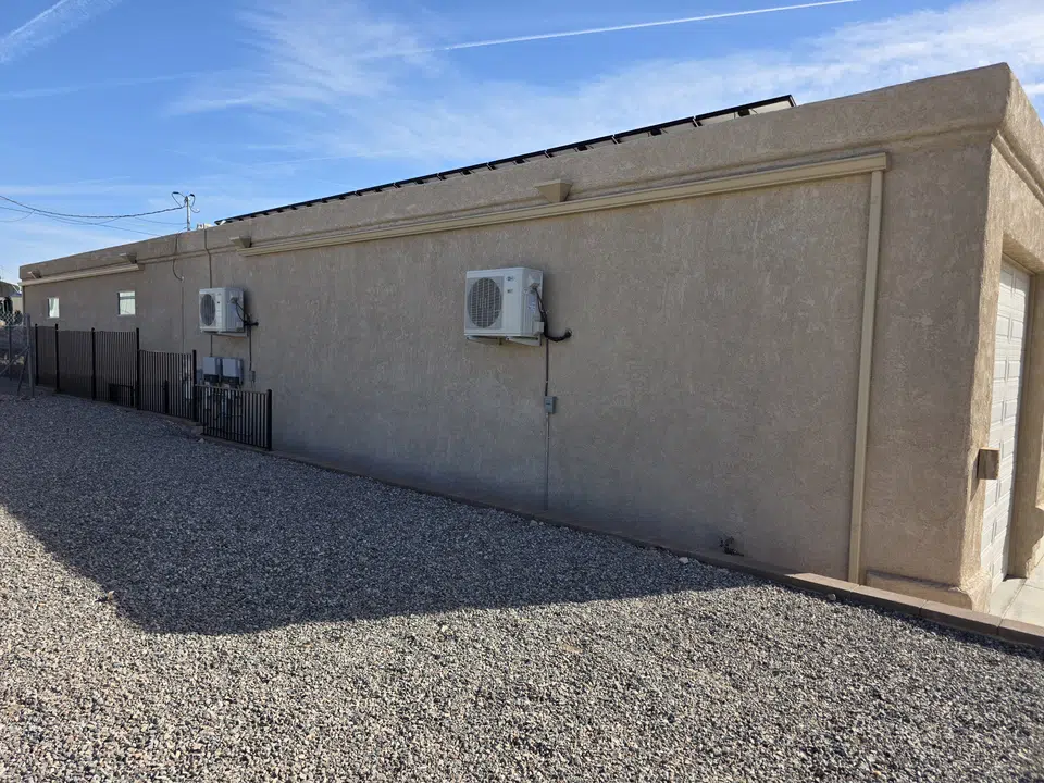 Completed seamless gutter and downspout project