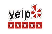 Yelp 5-star rating badge